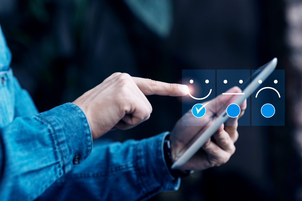 Evaluación de satisfacción con emojis