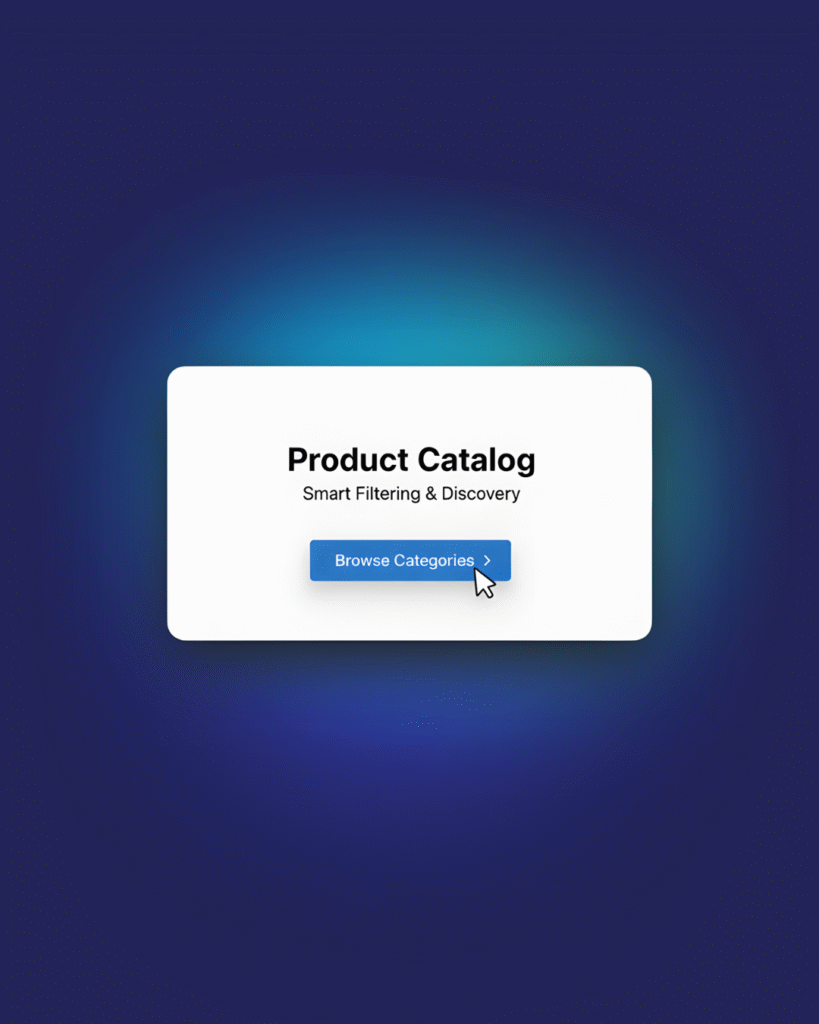 Catálogo de productos, filtrar y descubrir